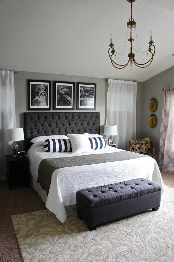 Сірі спальні: гармонійне поєднання класичних кольорів
