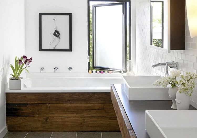 Оздоблення ванної кімнати натуральною деревиною