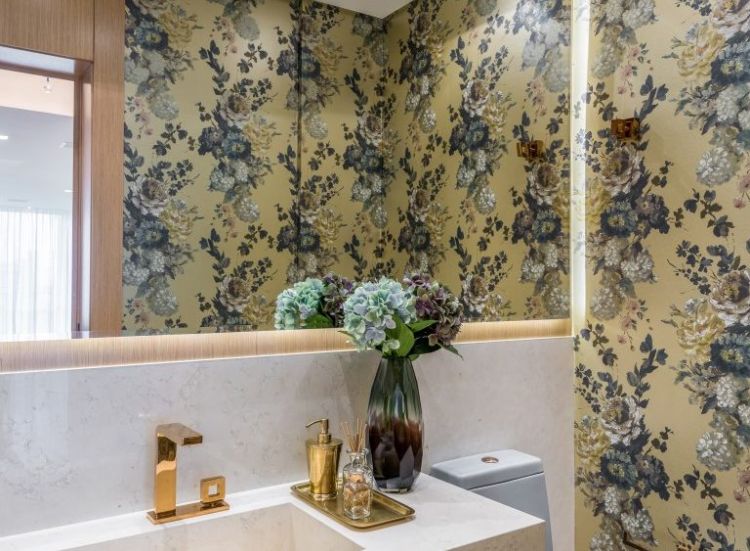 Шпалери в дизайні ванної кімнати - новий модний напрямок у 2019