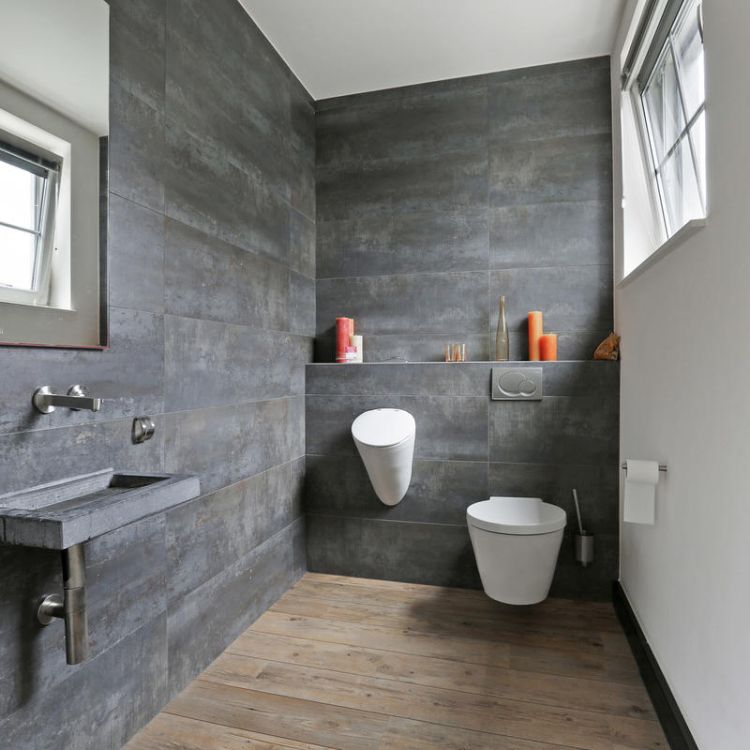 Бетонні поверхні у ванній кімнаті 2019